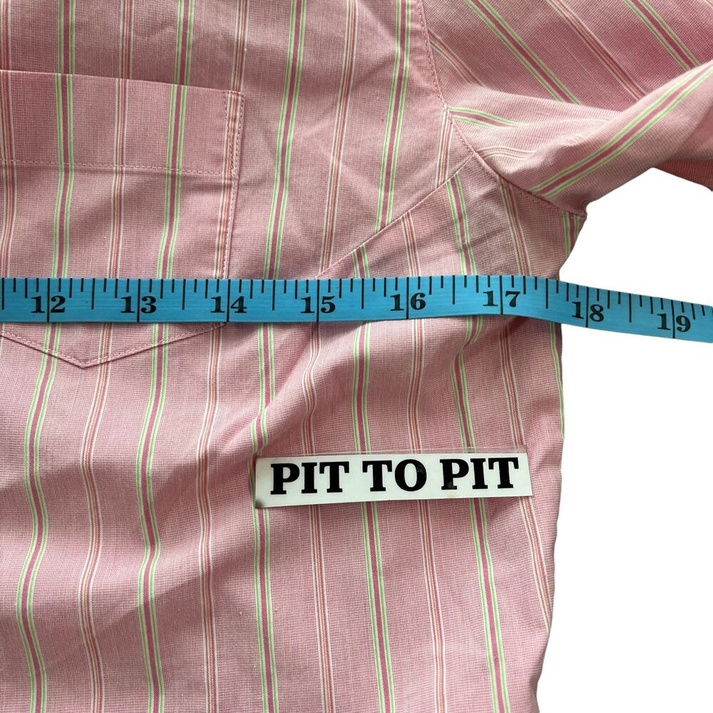 LILLY PULITZER Pink Striped Fitted Shirt Has Stretch Woman's Size 4 - Picture 14 of 15